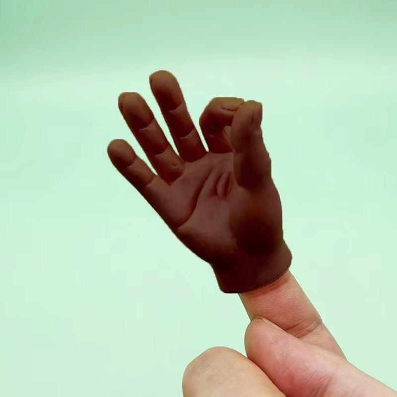 Cat Interactive Funny Gesture Toys Mini Multi-Style Teasing Cat Plastic Finger Human Fake Hand Gloves Pet Toys Supplies